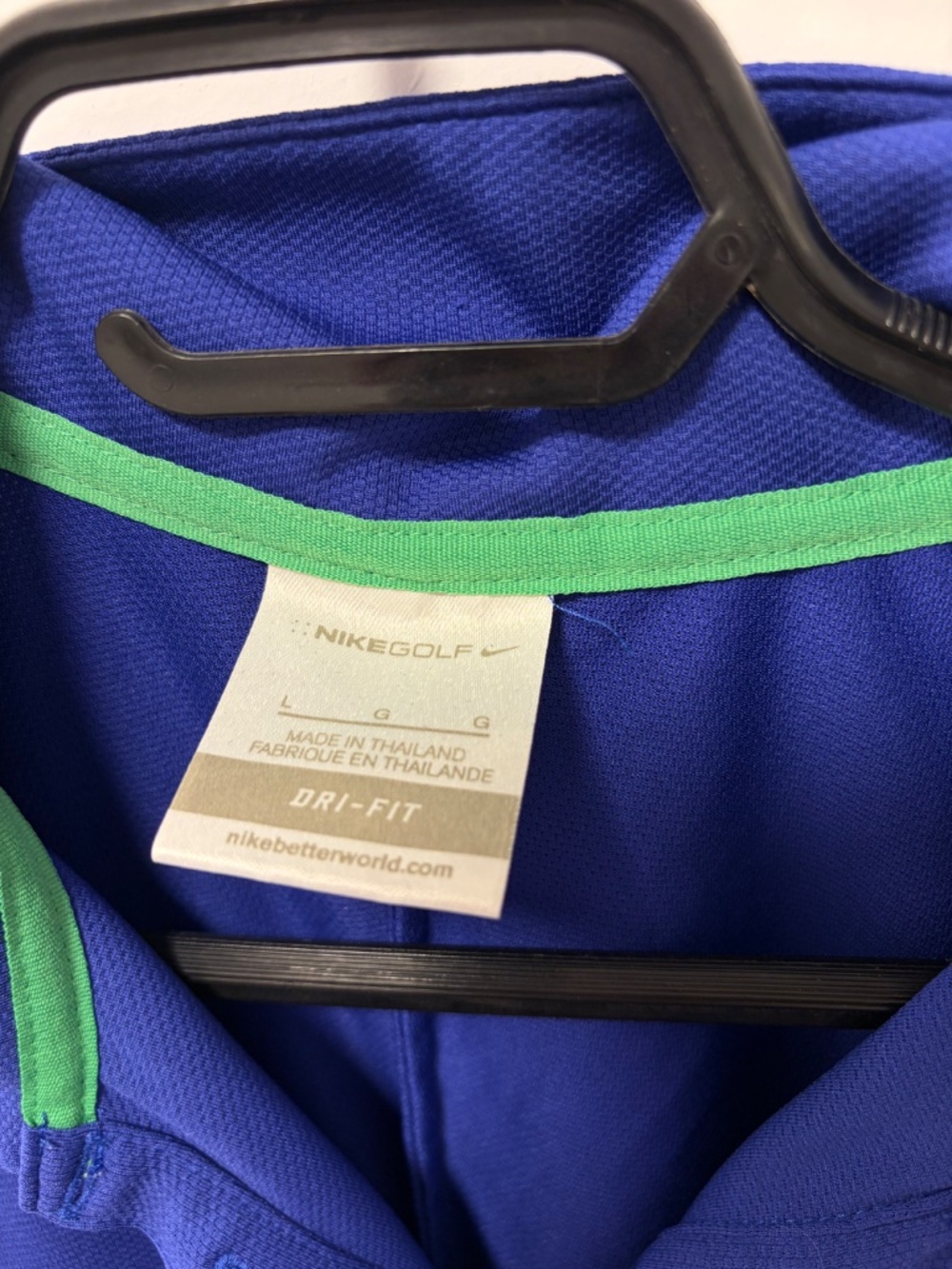 Nike Golf Polo Shirt WOMEN'S M Mesh Dri-Fit Tour Performance Royal Blue - Picture 2 of 3